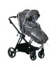 Коляска детская 2в1 BabyZz В102, серая
